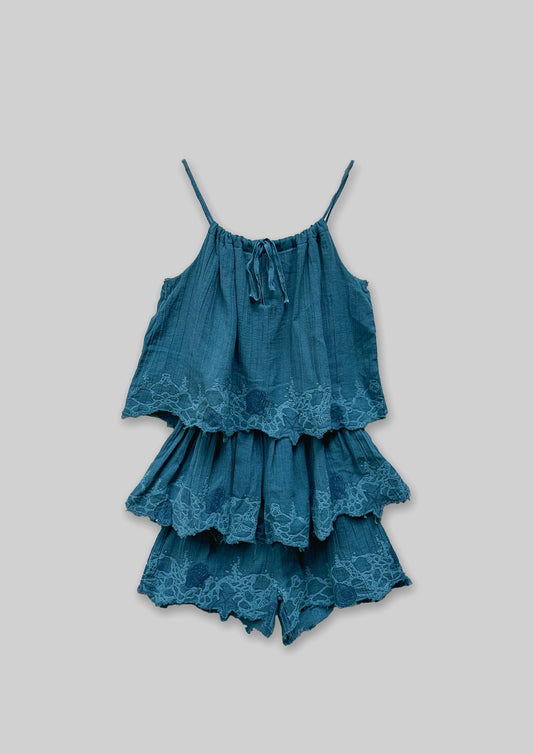 Playsuit - Rain Blue TheKefiHouse