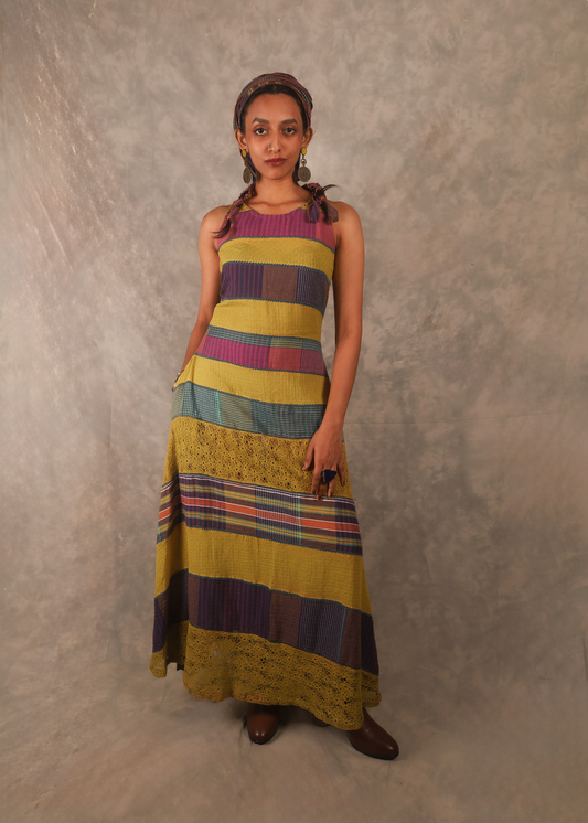 Strata Maxi Dress - Golden Rods TheKefiHouse