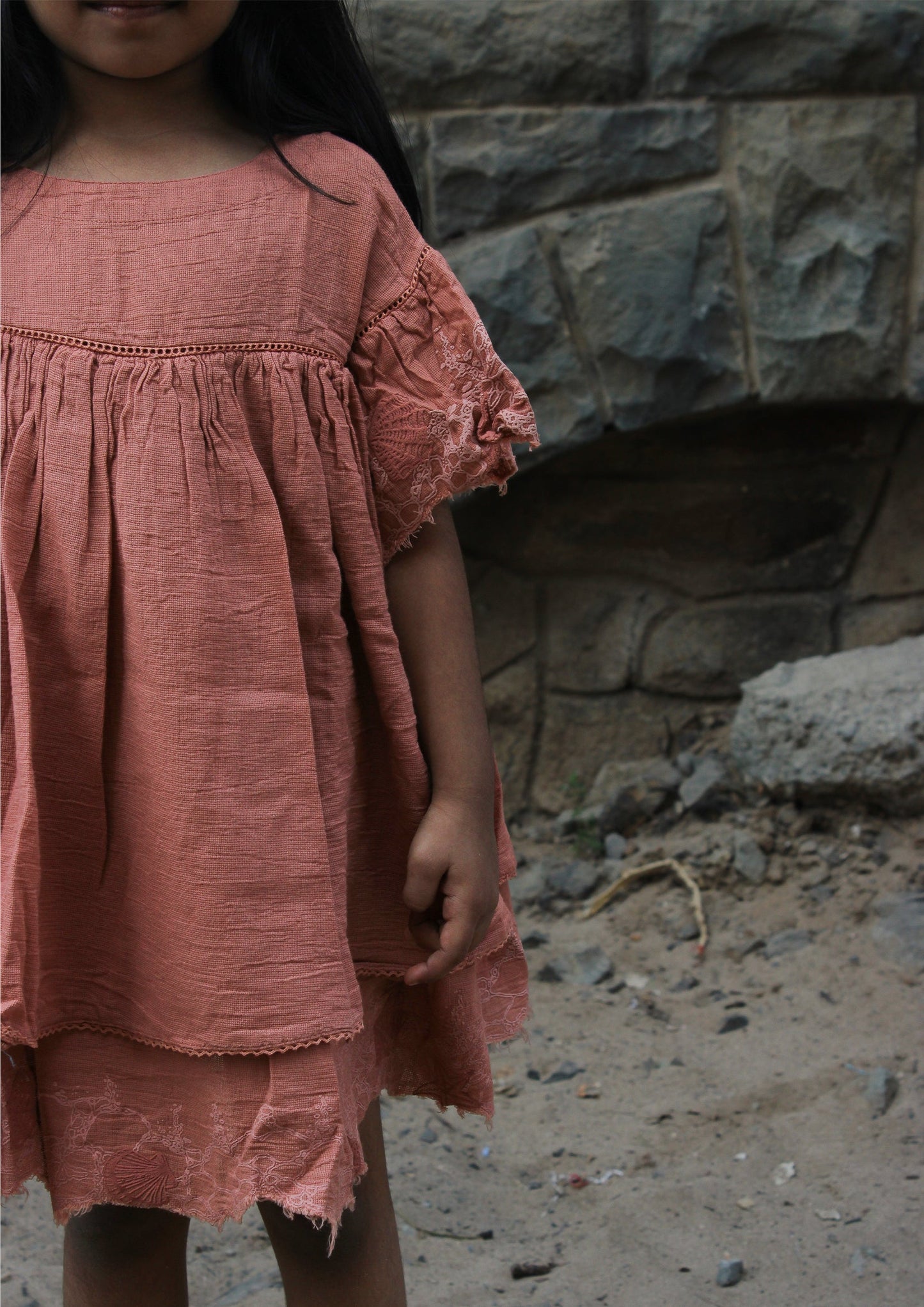 Flutter Dress - Blush Pink TheKefiHouse