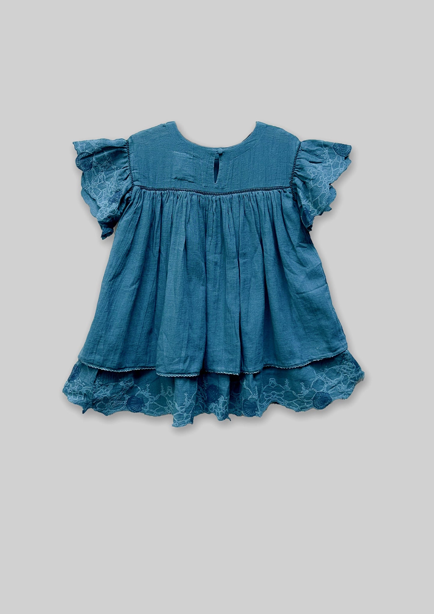 Flutter Dress - Rain Blue TheKefiHouse