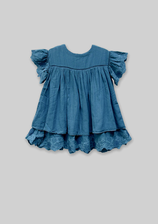Flutter Dress - Rain Blue TheKefiHouse