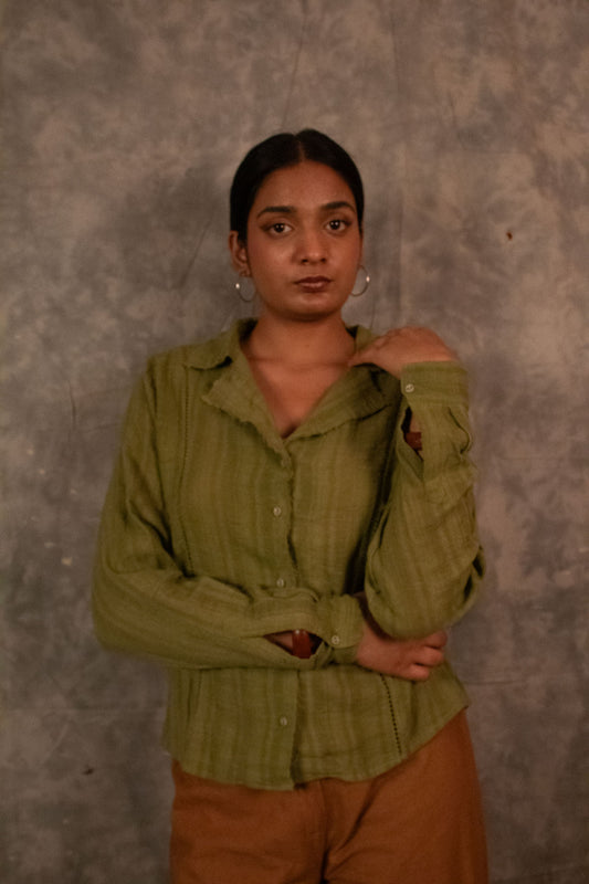 Lapel Shirt - Henna TheKefiHouse