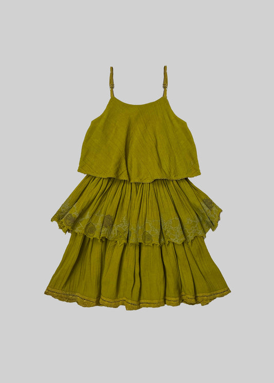 Layered Dress - Golden sun TheKefiHouse