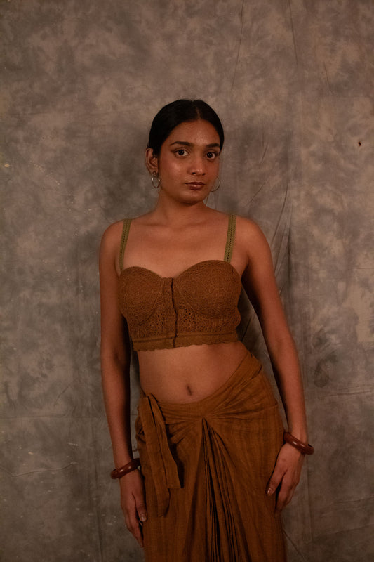 Lace Choli Top - Pine TheKefiHouse