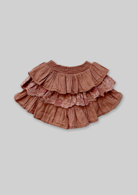 Ganjees and Layered skort co ordset - Blush Pink TheKefiHouse