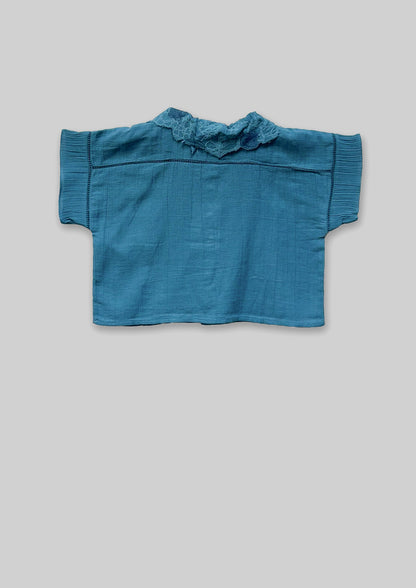 Grid Shirt - Rain Blue TheKefiHouse