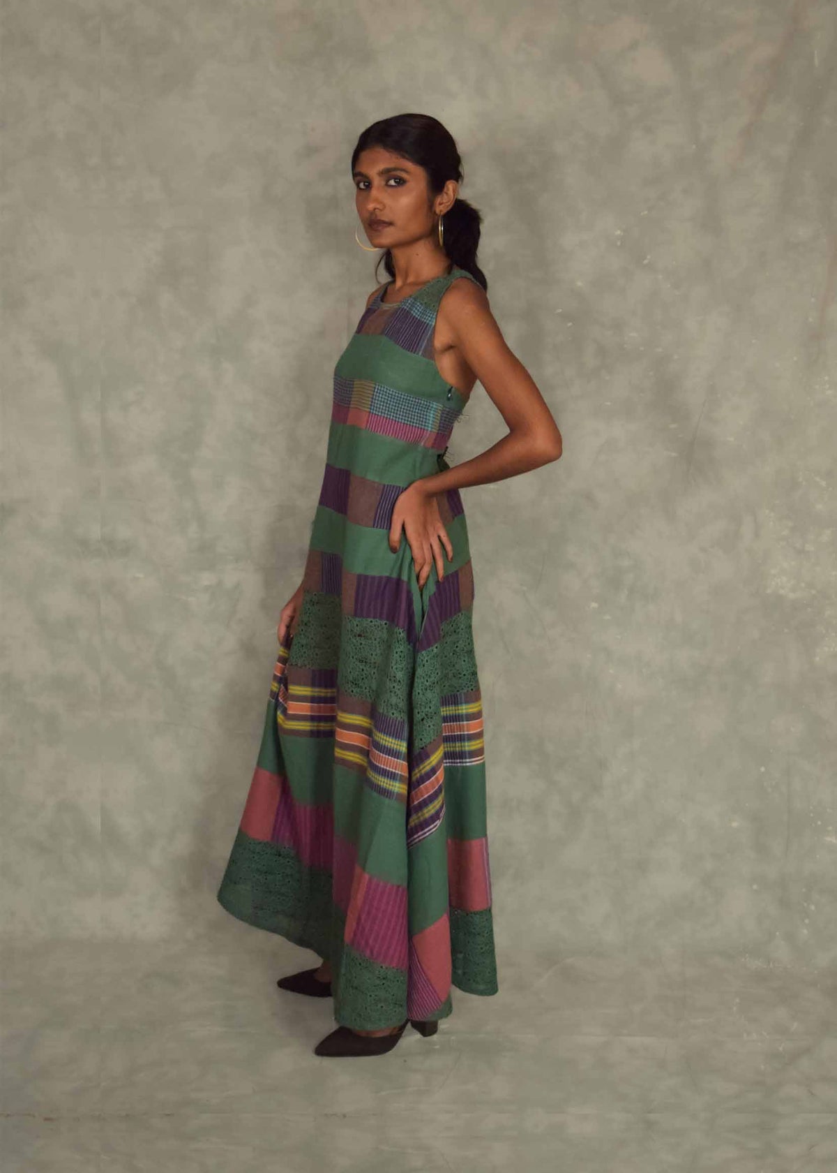 Strata Maxi Dress - Eucalyptus TheKefiHouse