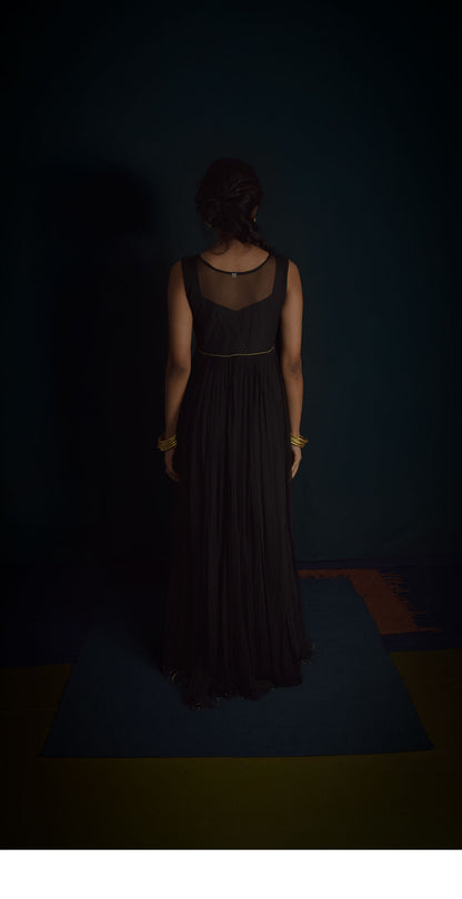 Black embroidery dress TheKefiHouse