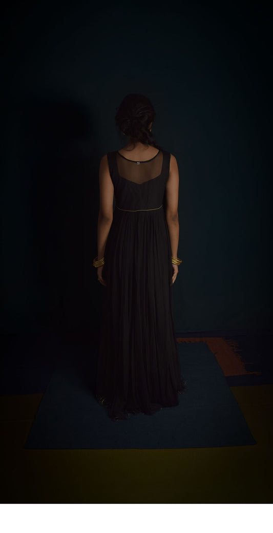 Black embroidery dress TheKefiHouse
