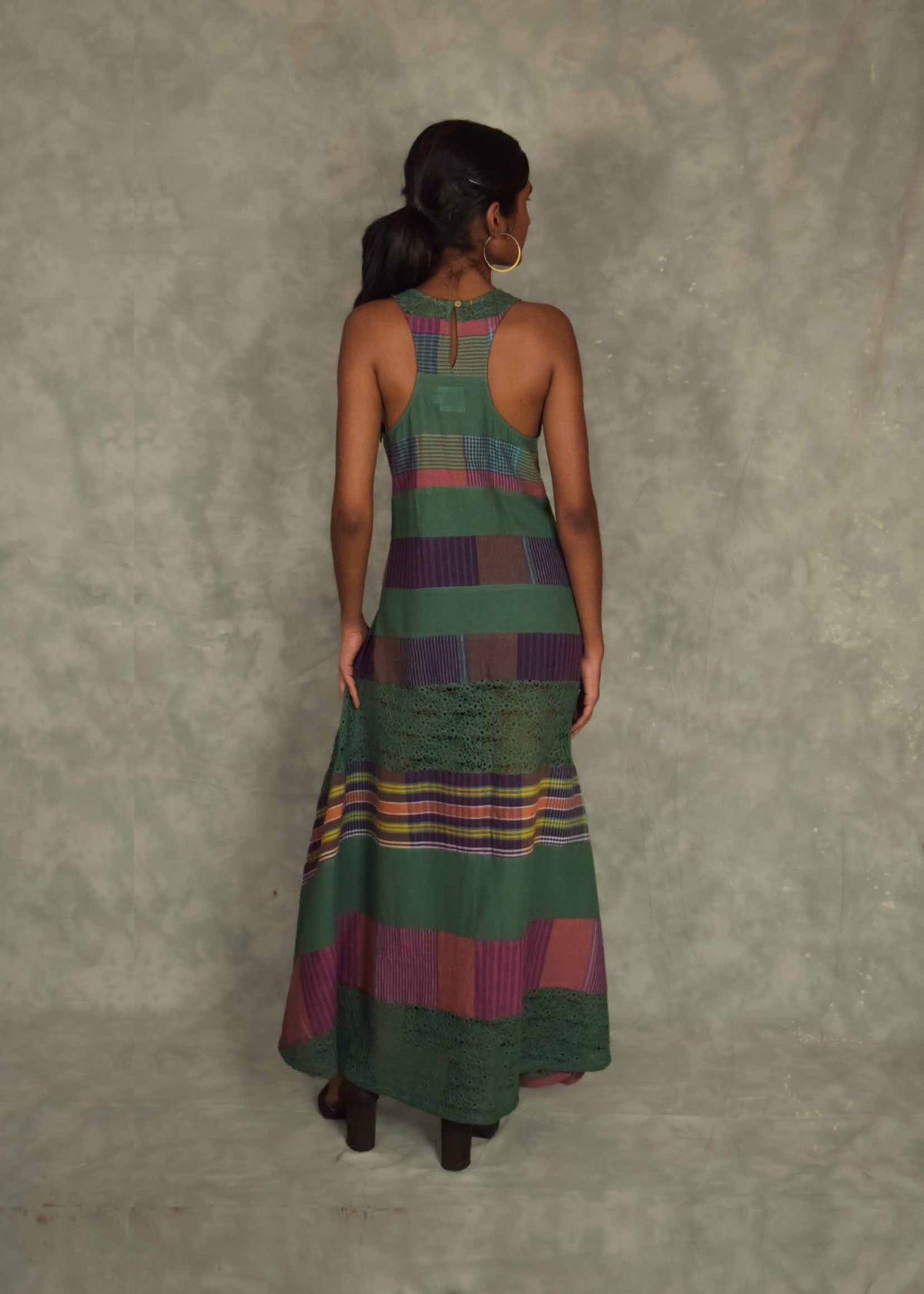 Strata Maxi Dress - Eucalyptus TheKefiHouse