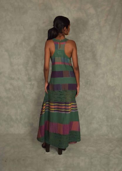 Strata Maxi Dress - Eucalyptus TheKefiHouse
