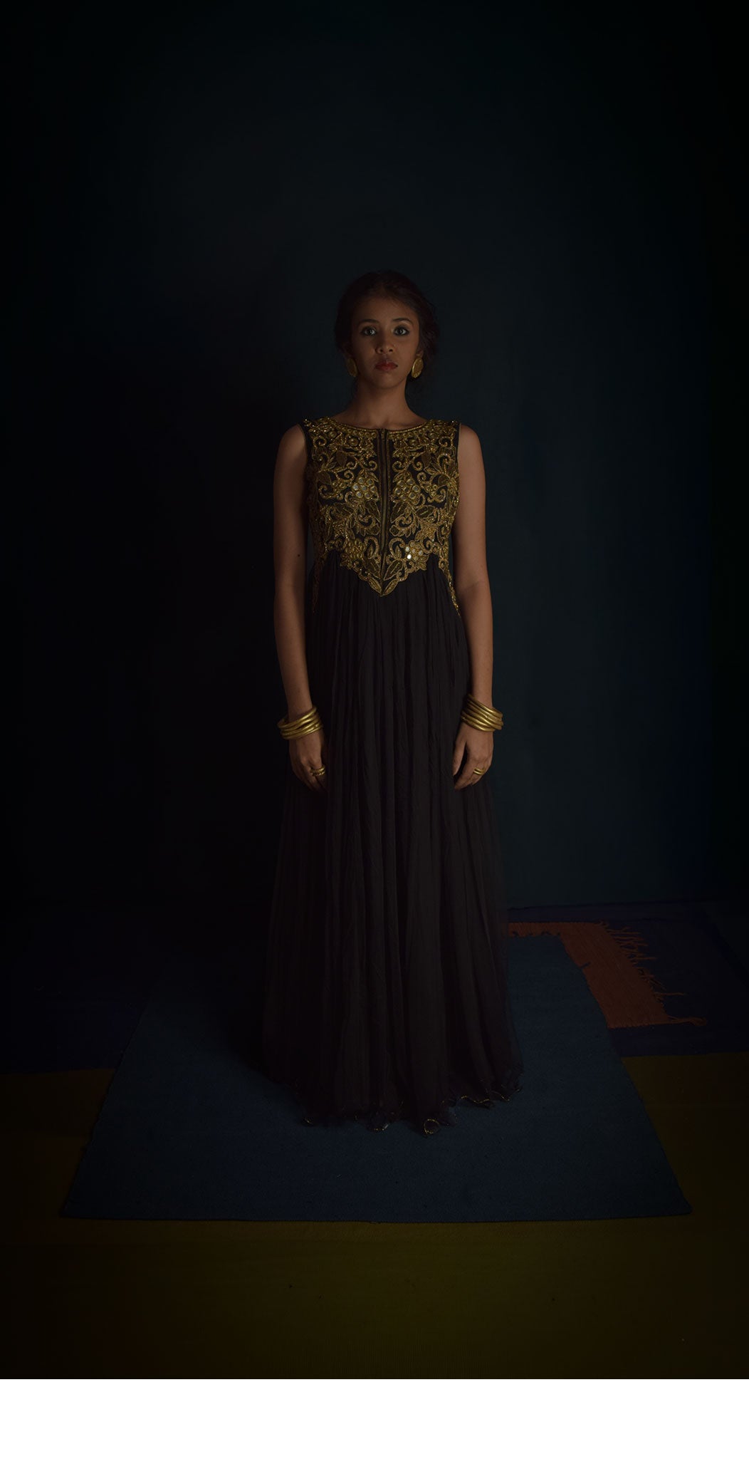 Black embroidery dress TheKefiHouse