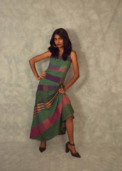 Strata Maxi Dress - Eucalyptus TheKefiHouse