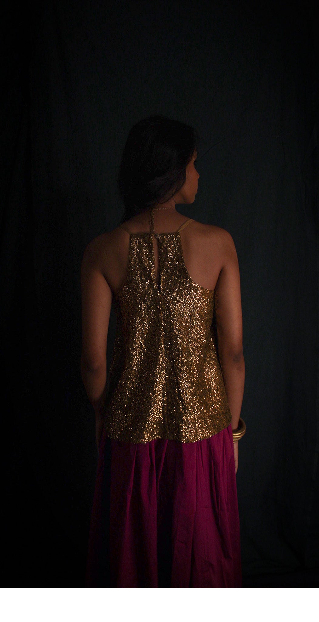 Golden shimmer top TheKefiHouse