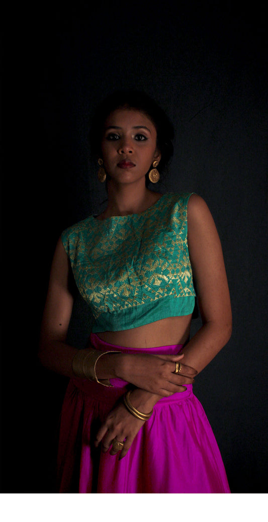 Green Choli TheKefiHouse