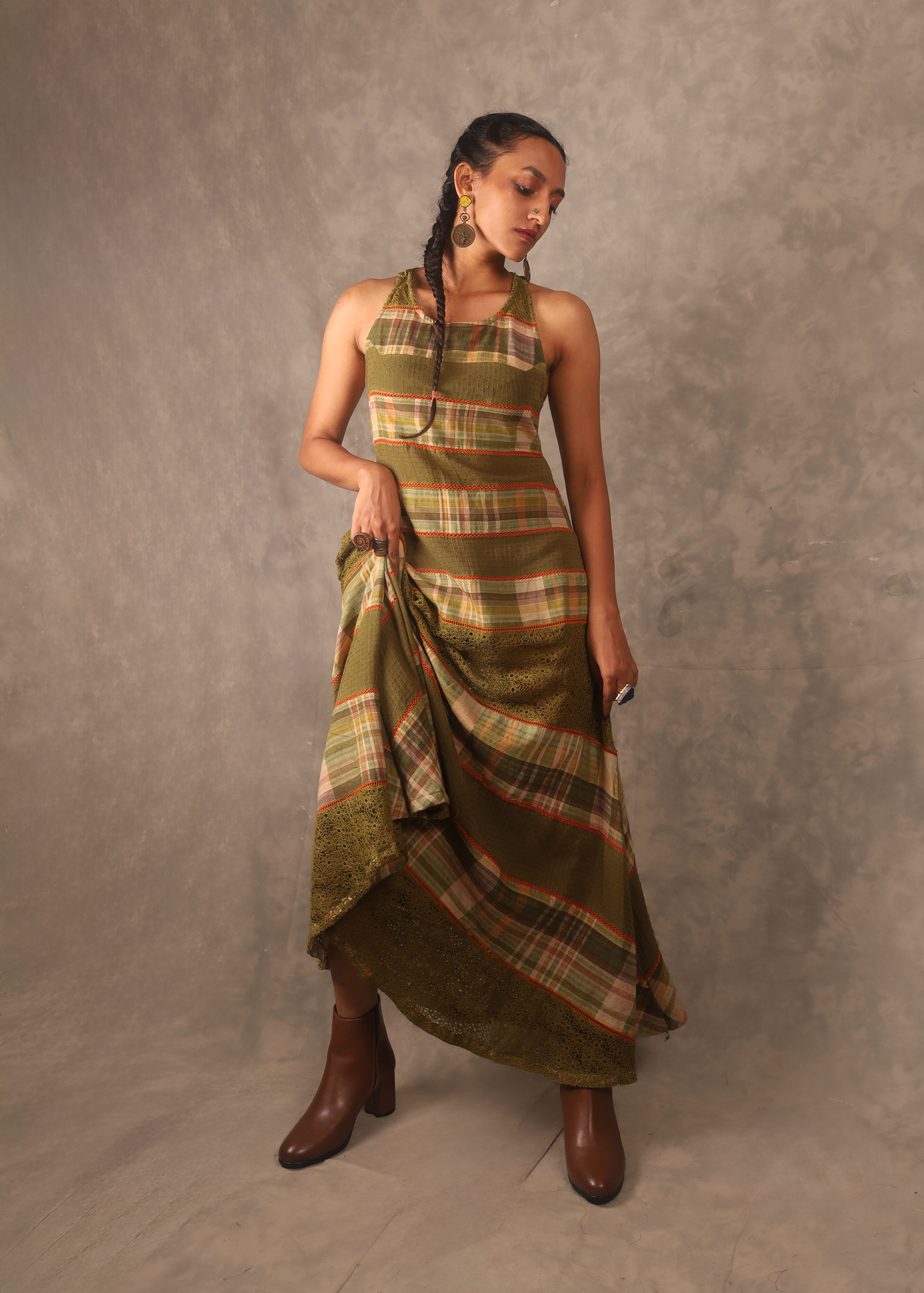 Strata Maxi Dress- Henna TheKefiHouse