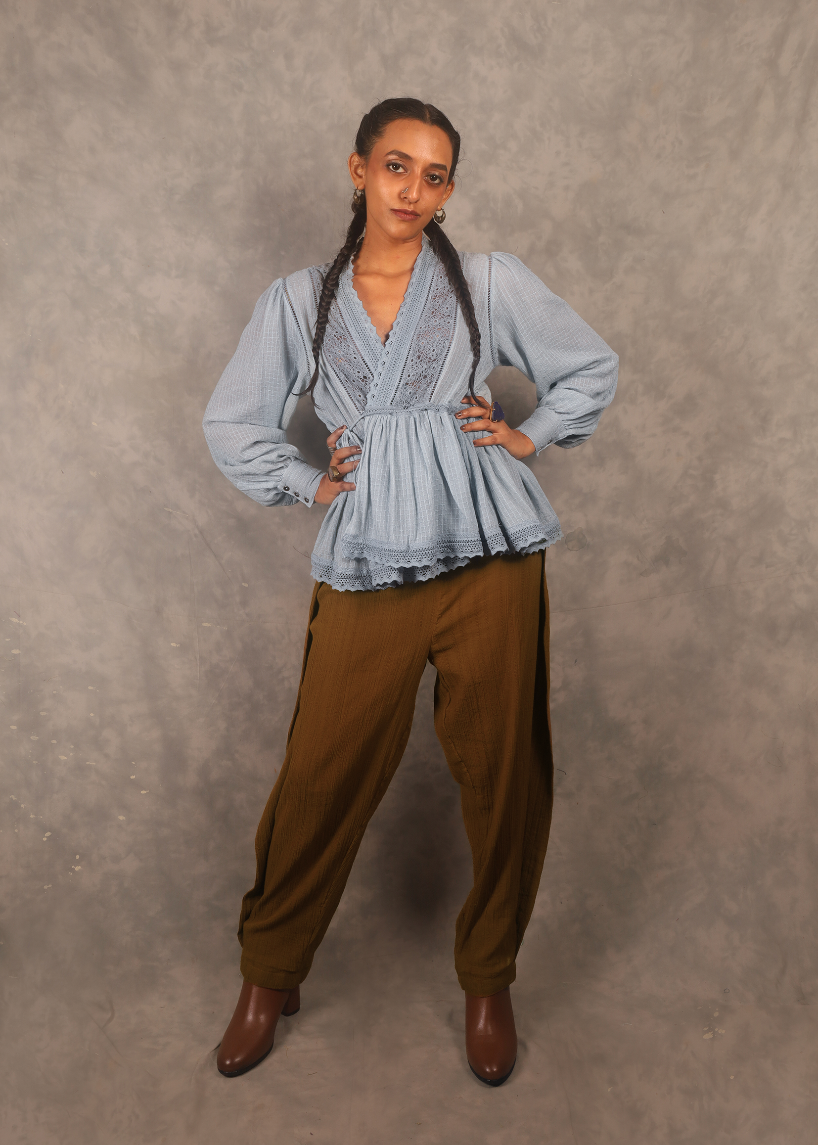 Kefi Swirl Top - Sky TheKefiHouse