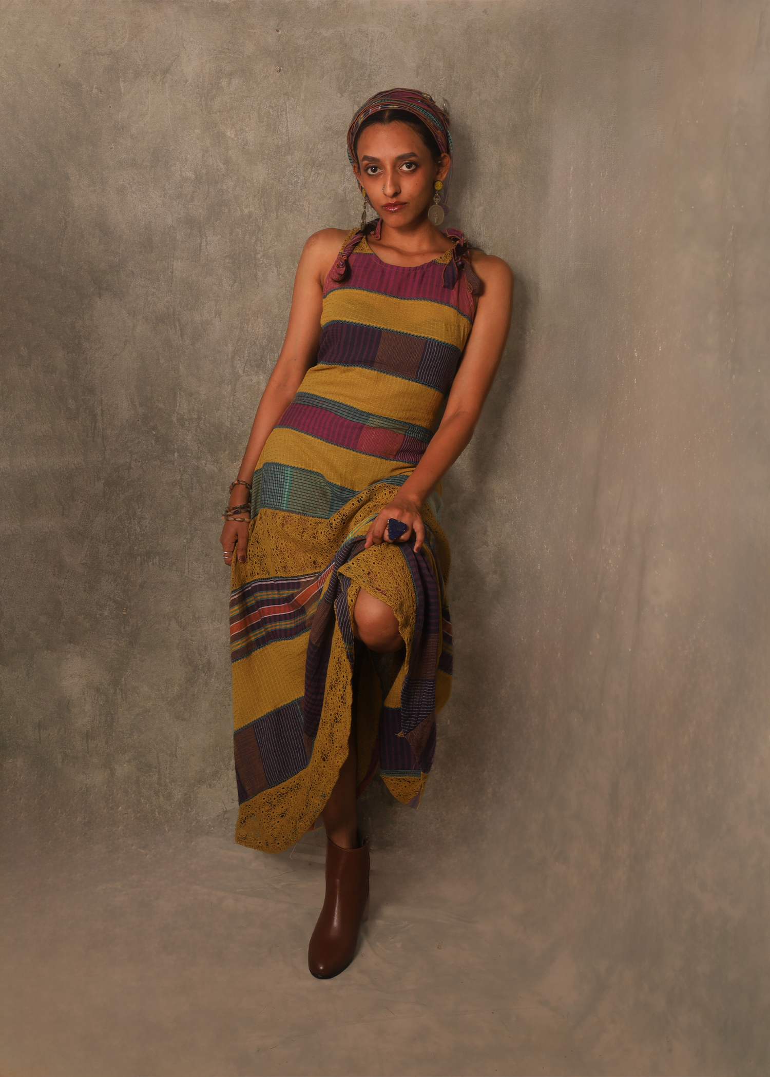 Strata Maxi Dress - Golden Rods TheKefiHouse