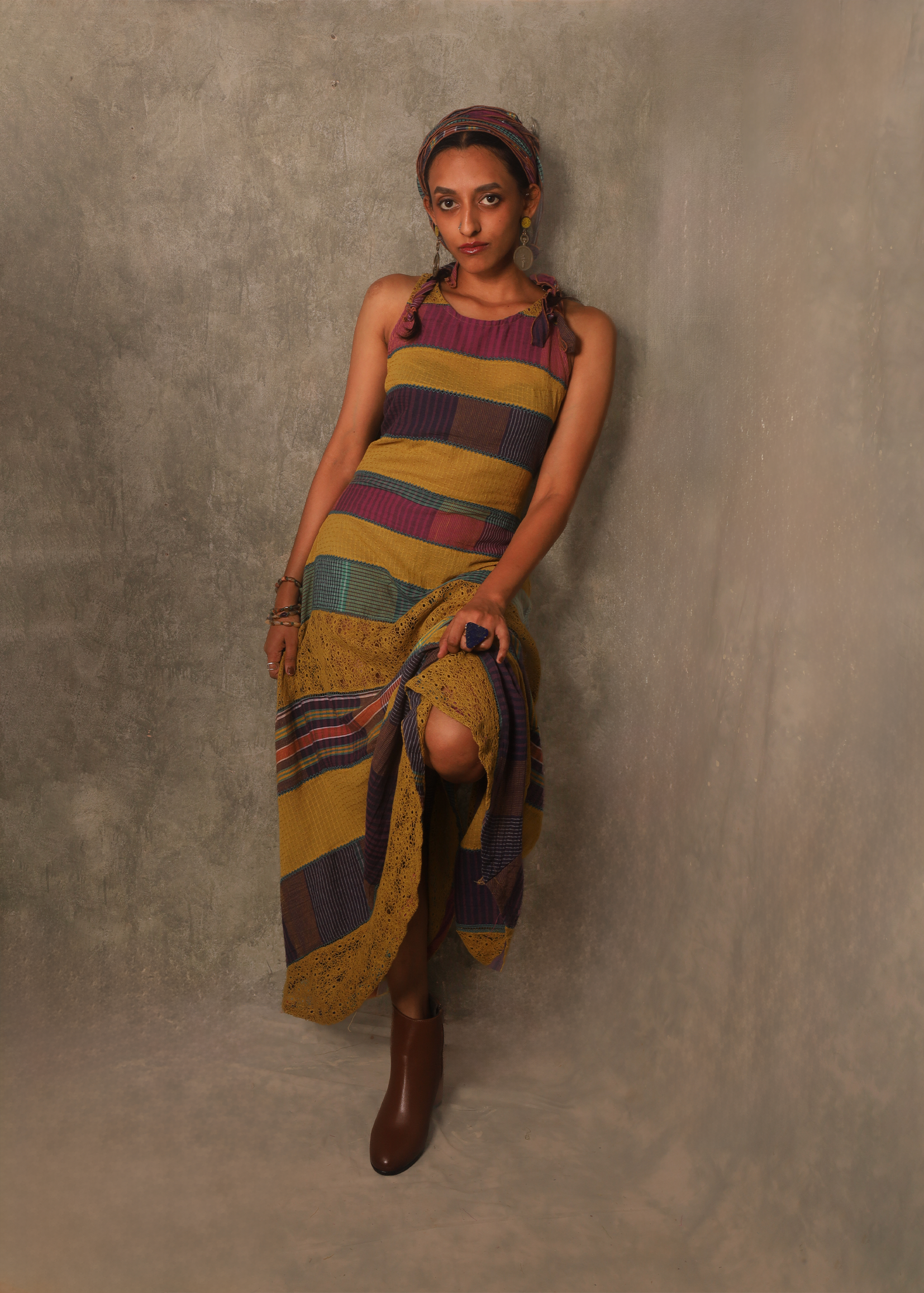 Strata Maxi Dress - Golden Rods TheKefiHouse