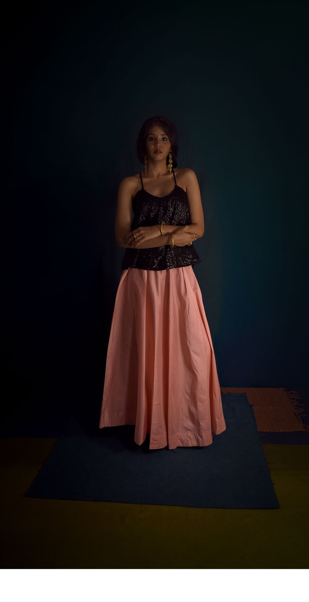 Peach skirt TheKefiHouse