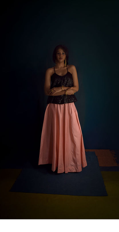 Peach skirt TheKefiHouse