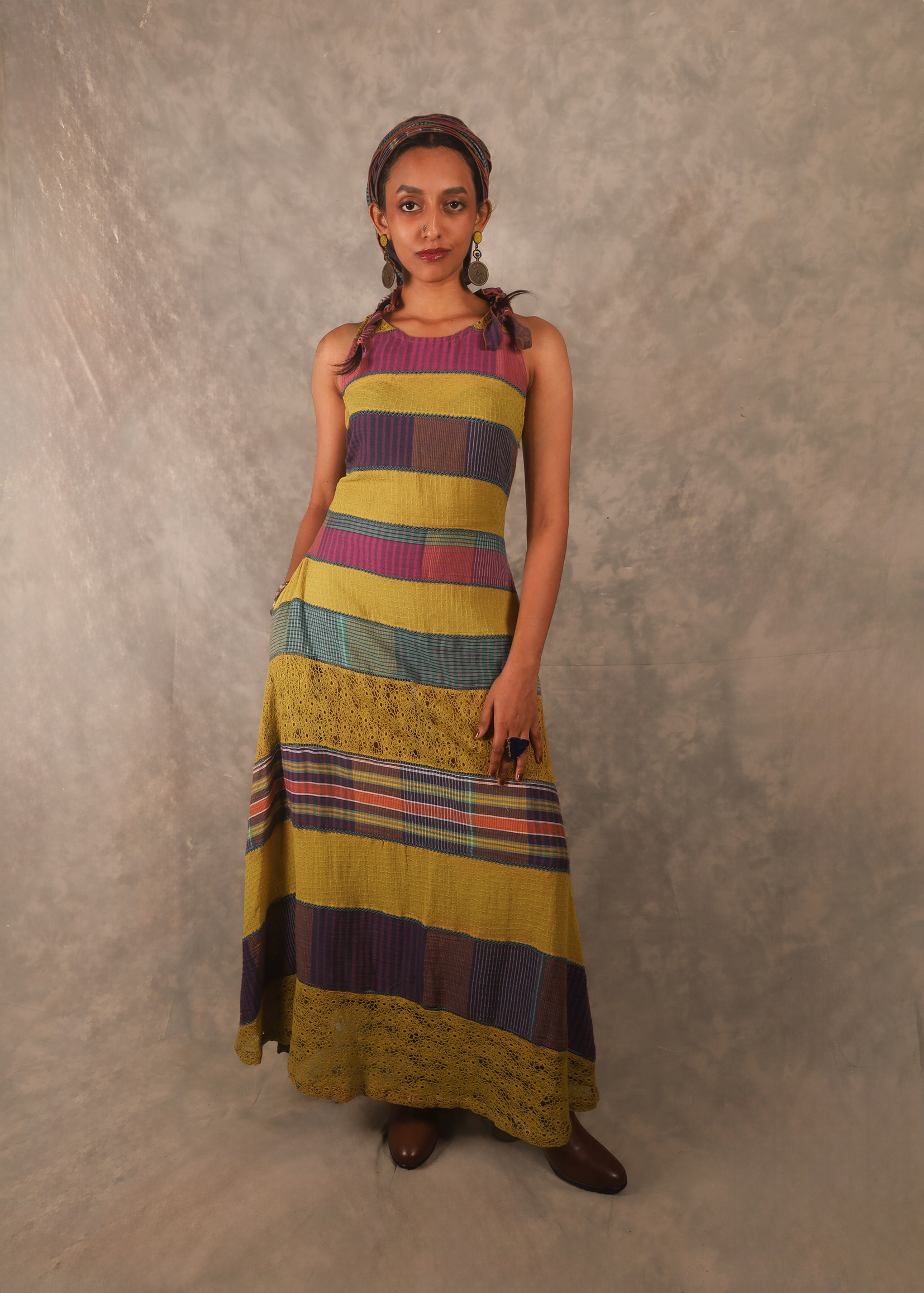 Strata Maxi Dress - Golden Rods TheKefiHouse