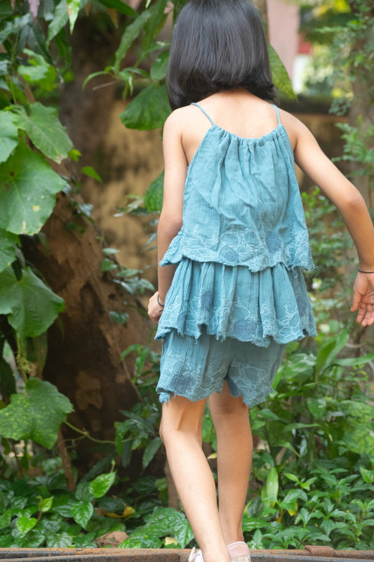 Playsuit - Rain Blue TheKefiHouse