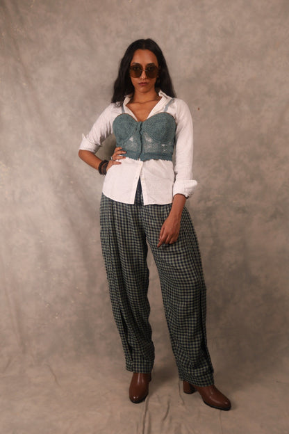 Sirwal Trousers - Gingham TheKefiHouse