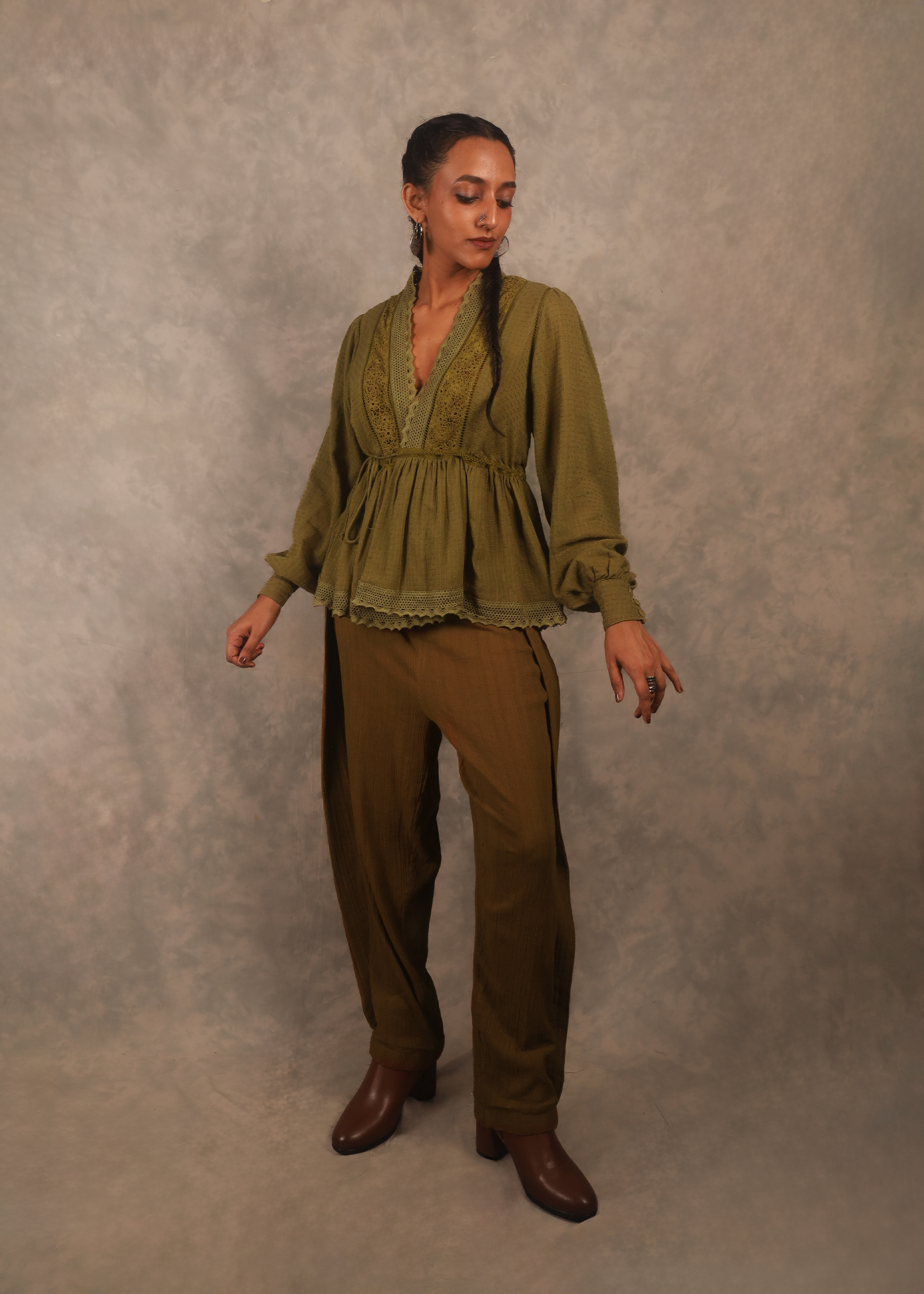 Swirl Top - Henna TheKefiHouse