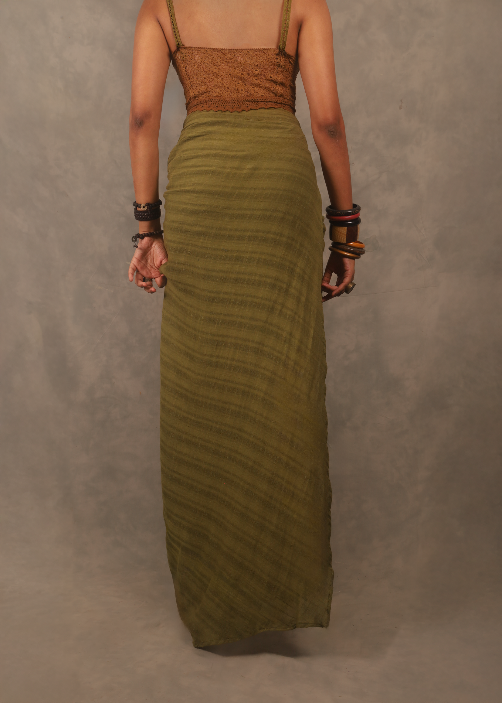 Kefi Gathered wrap skirt - Henna TheKefiHouse