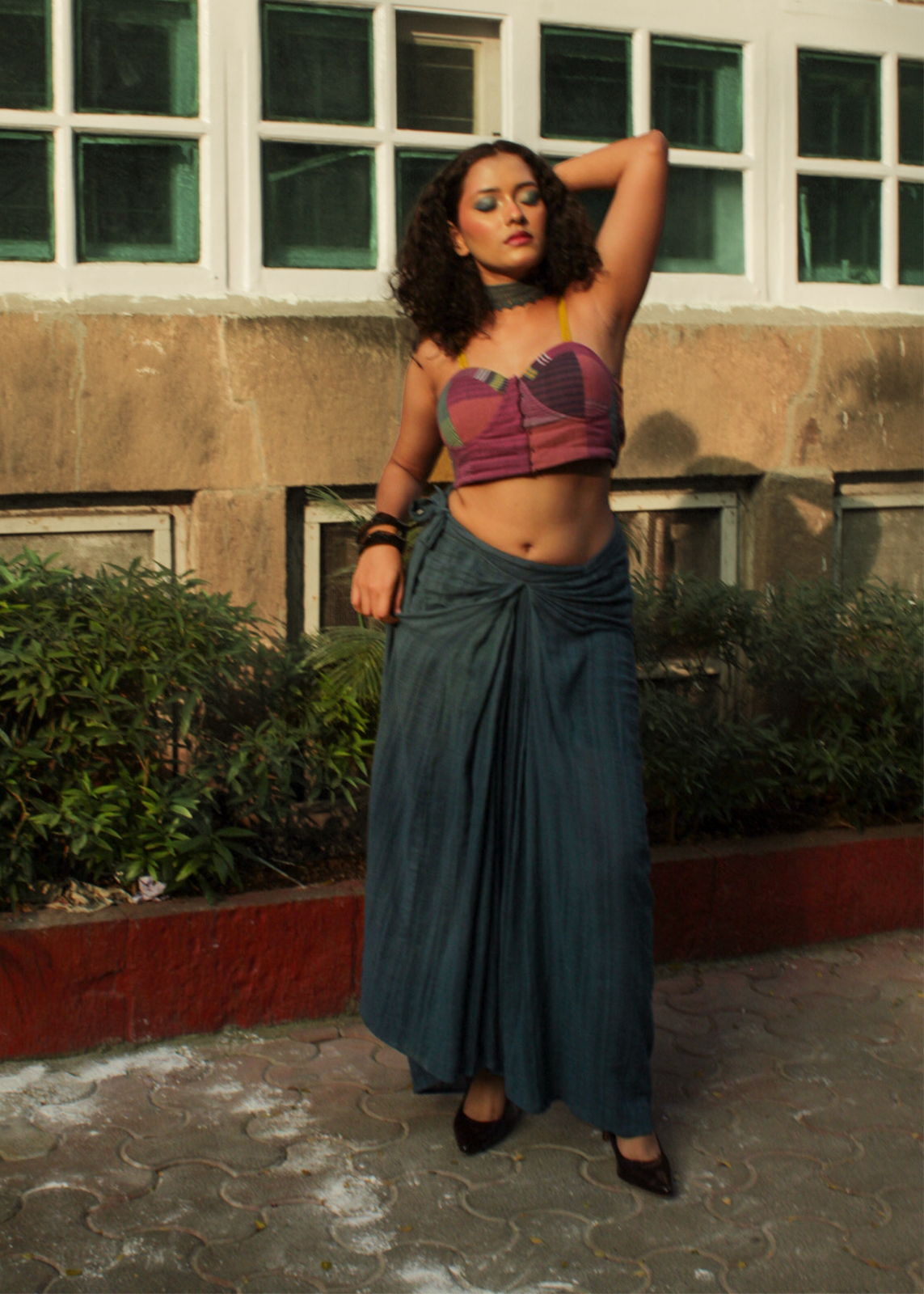Antaria wrap skirt - Lapiz TheKefiHouse