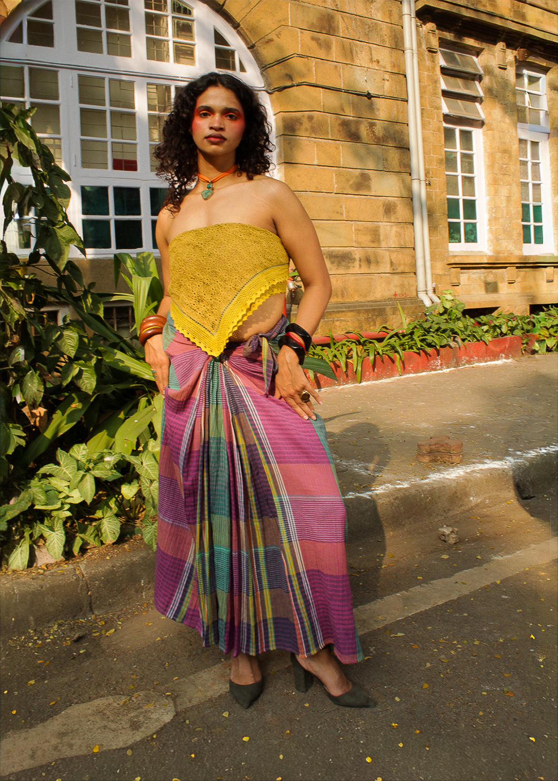 Antaria wrap skirt - Plaids TheKefiHouse