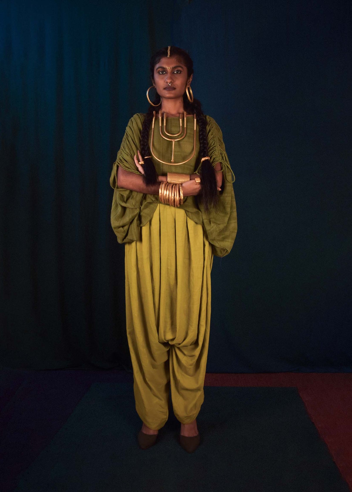 Dhaak Kaftaan top - Henna TheKefiHouse