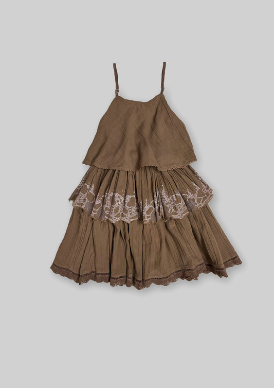 Layered Dress - Mud TheKefiHouse