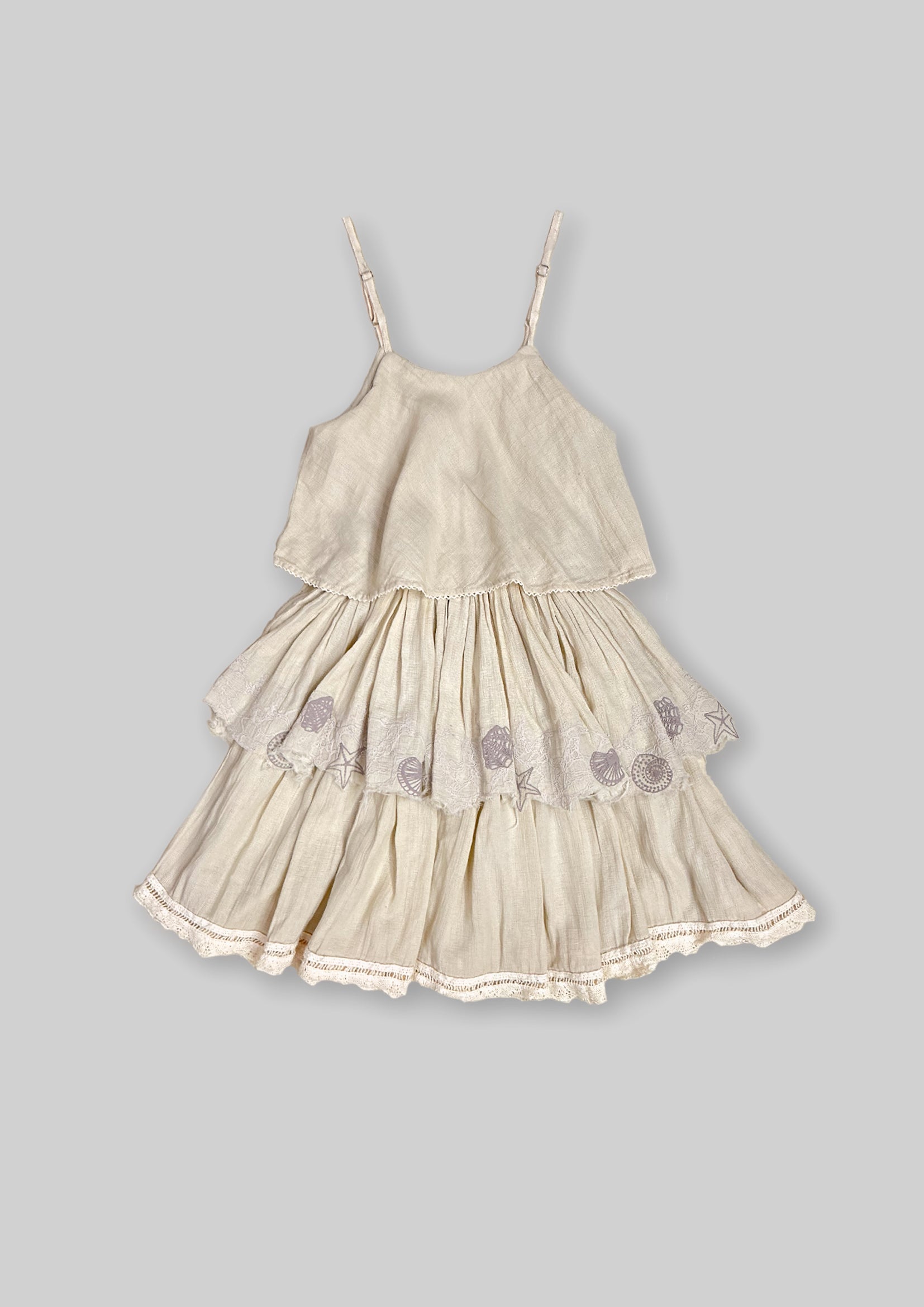 Layered Dress - Off white TheKefiHouse
