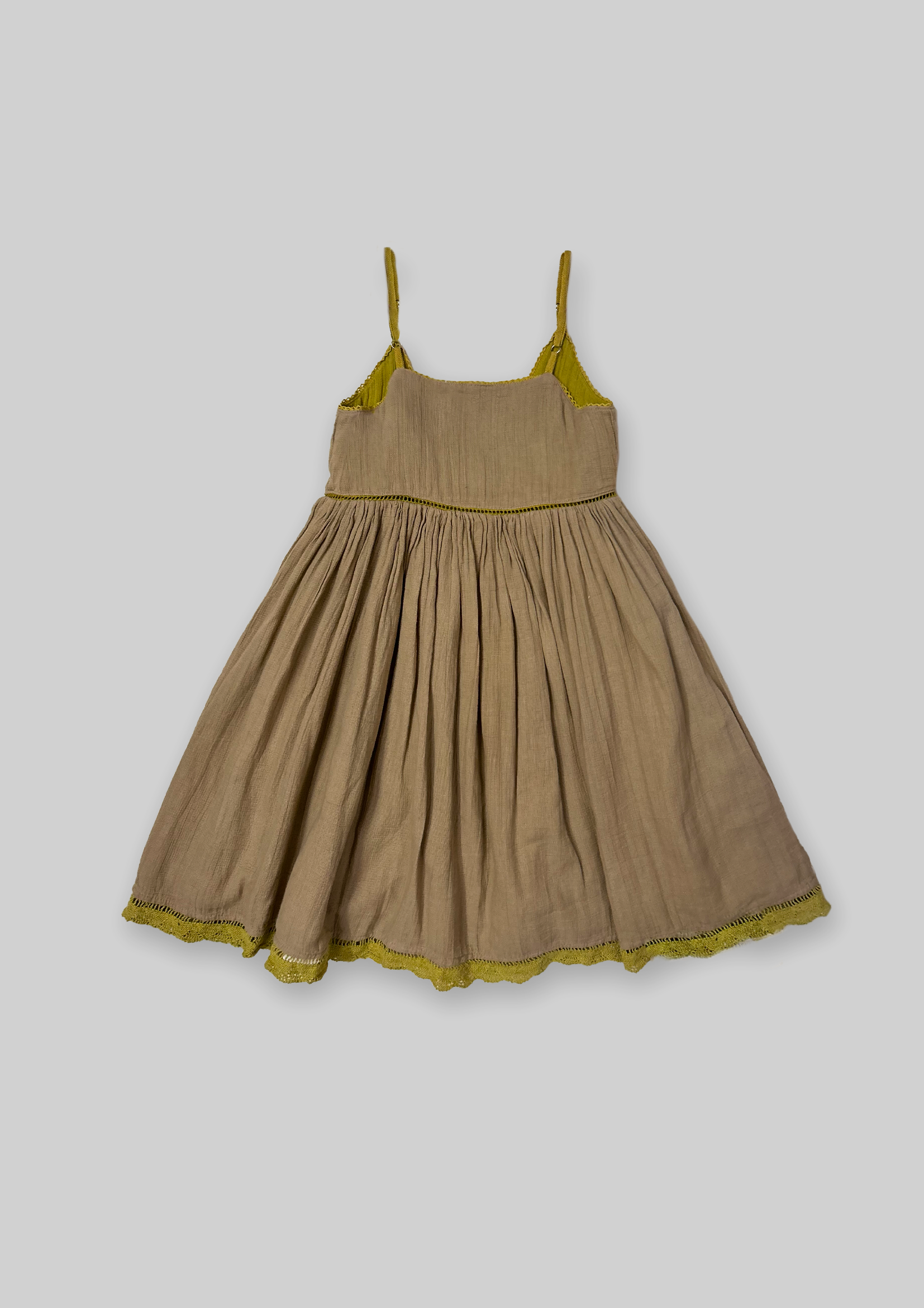 Reversible Dress - Golden sun+Dessert sand TheKefiHouse