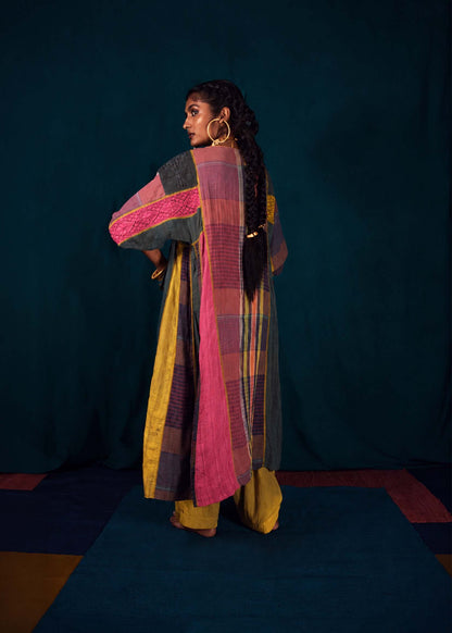 Fitoor Angarakha Kurta - Plaids TheKefiHouse