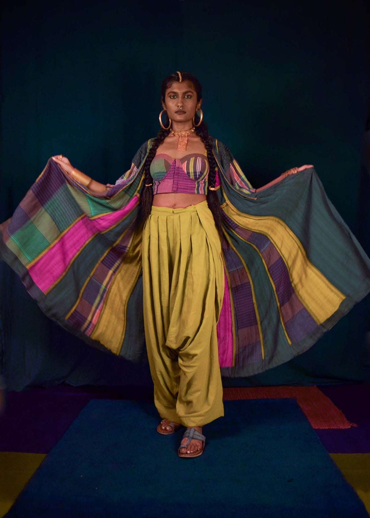 Fitoor Angarakha Kurta - Plaids TheKefiHouse