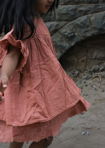 Flutter Dress - Blush Pink TheKefiHouse