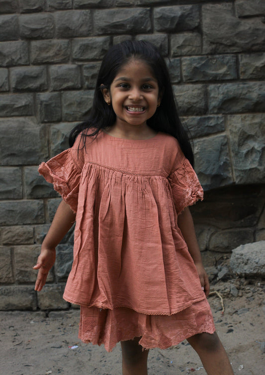 Flutter Dress - Blush Pink TheKefiHouse