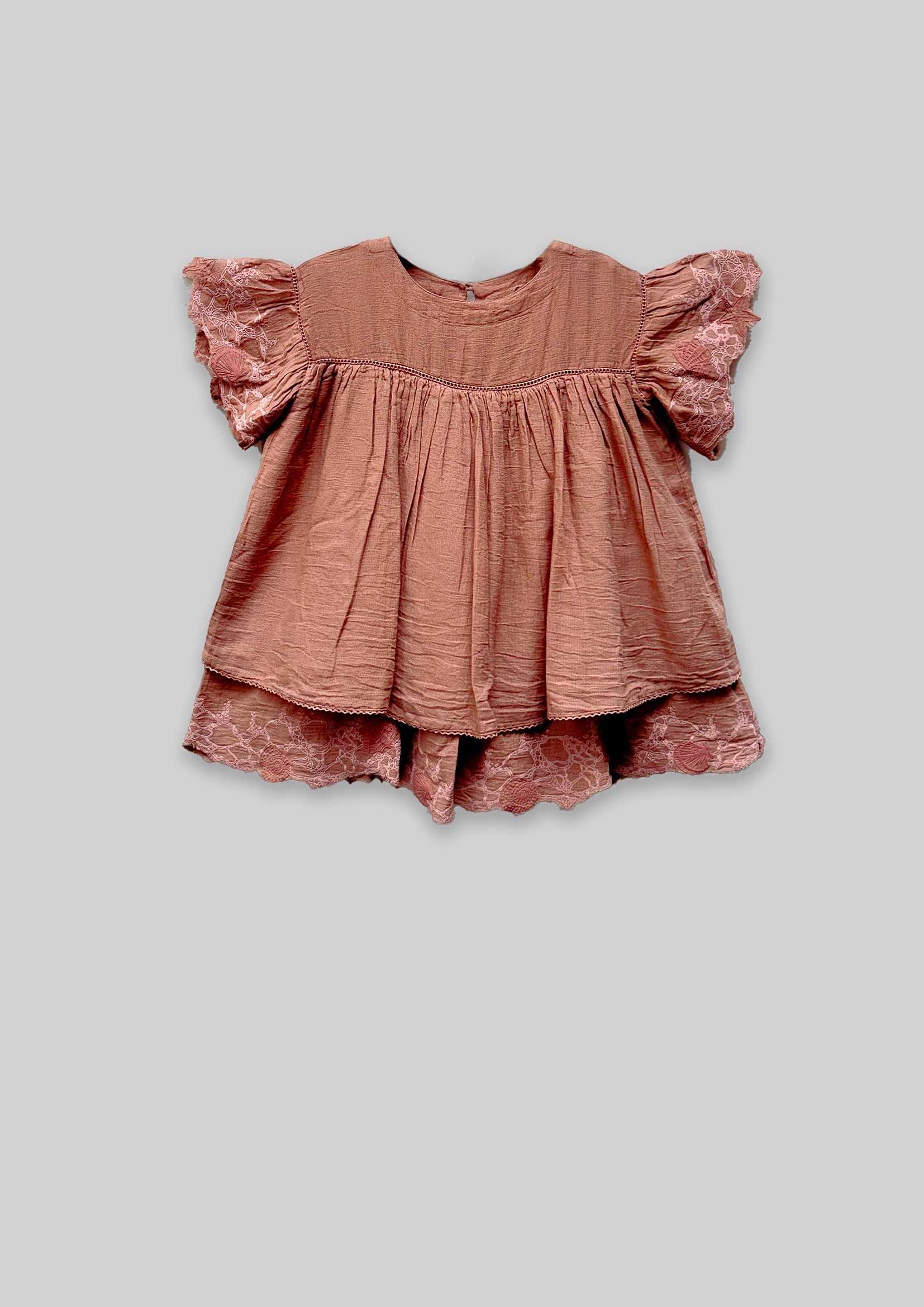 Flutter Dress - Blush Pink TheKefiHouse