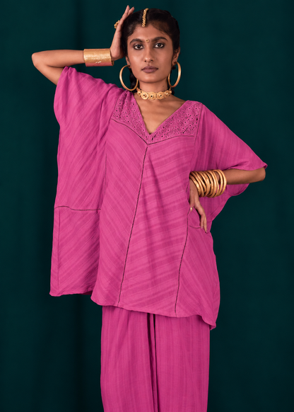 Khumaar kaftaan - Fuschia TheKefiHouse