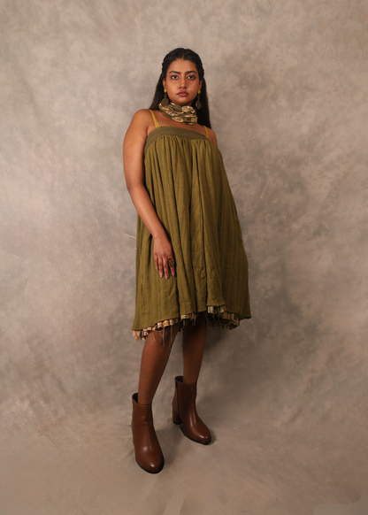 Kefi Smocked Dress - Henna TheKefiHouse