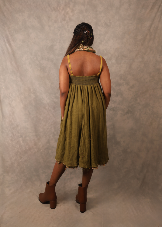 Kefi Smocked Dress - Henna TheKefiHouse