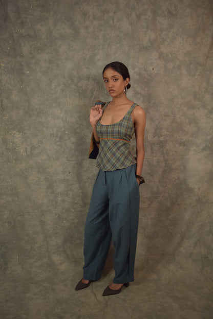 Desi Tank - Grass Plaids TheKefiHouse
