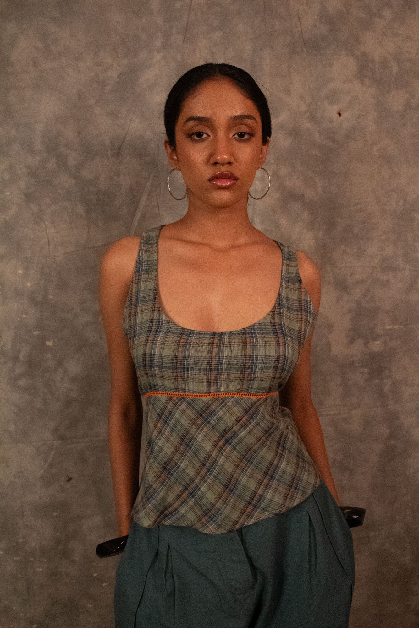 Desi Tank - Grass Plaids TheKefiHouse