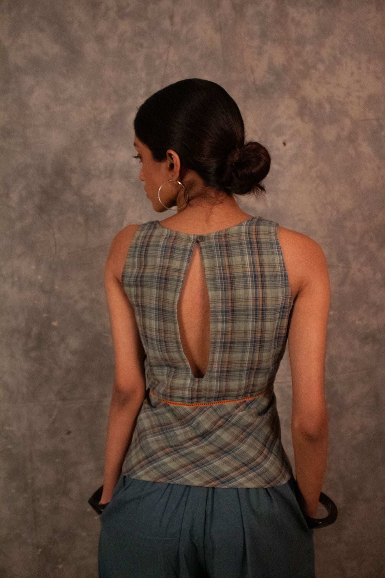 Desi Tank - Grass Plaids TheKefiHouse