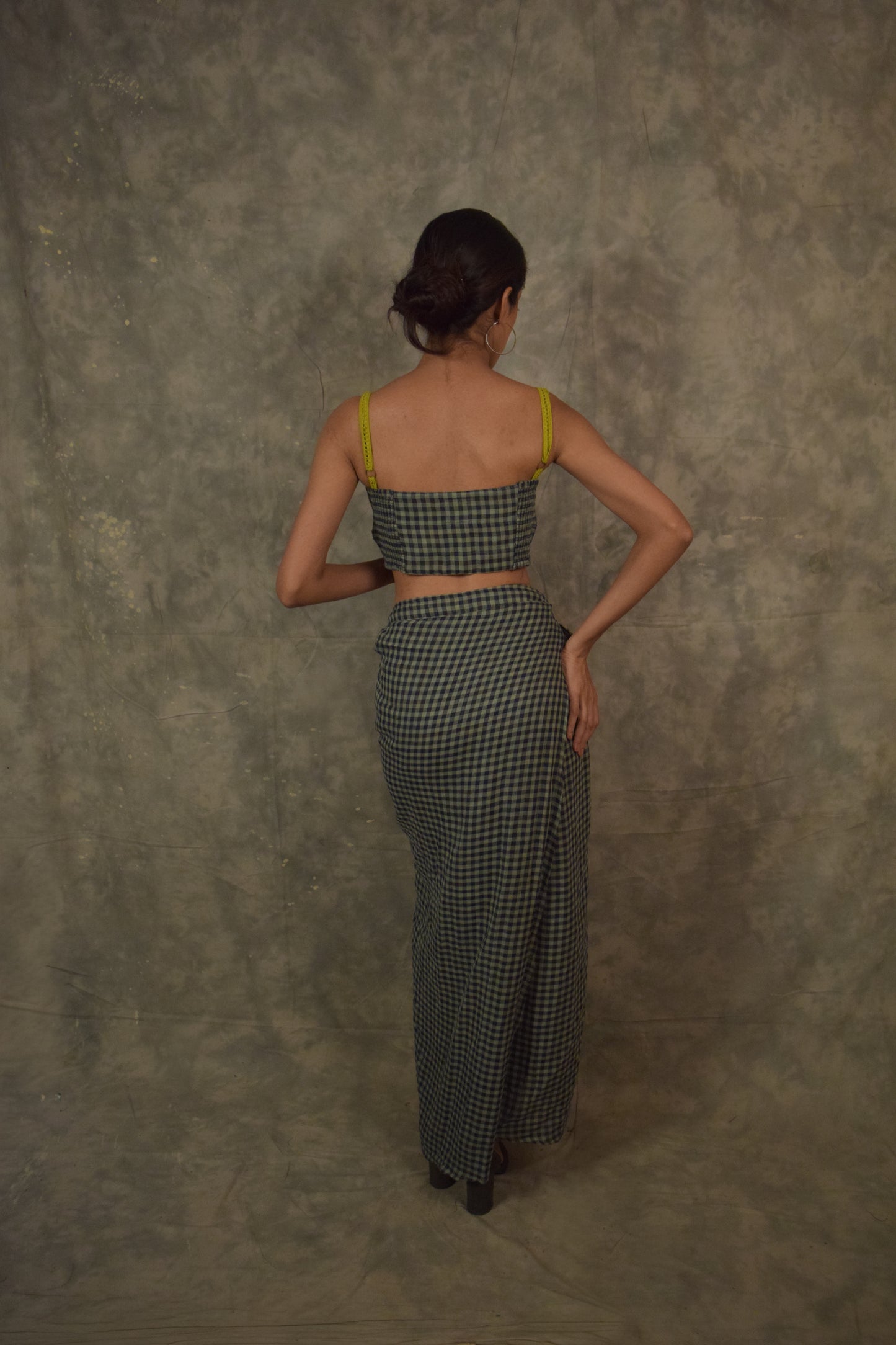 Choli top - Gingham TheKefiHouse