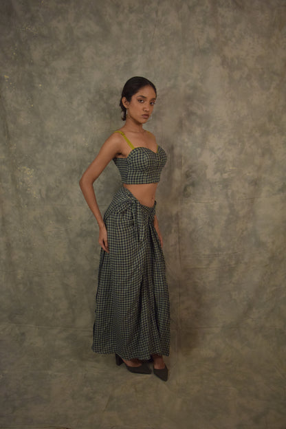 Choli top - Gingham TheKefiHouse