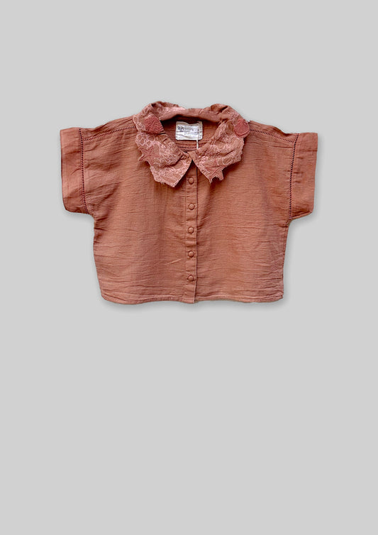 Grid Shirt - Blush Pink TheKefiHouse